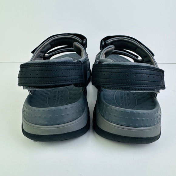 Skechers Tresmen Garo Gray Hiking Sandals Relaxed Fit Strap 204105 Men's Size 12 - Picture 6 of 11